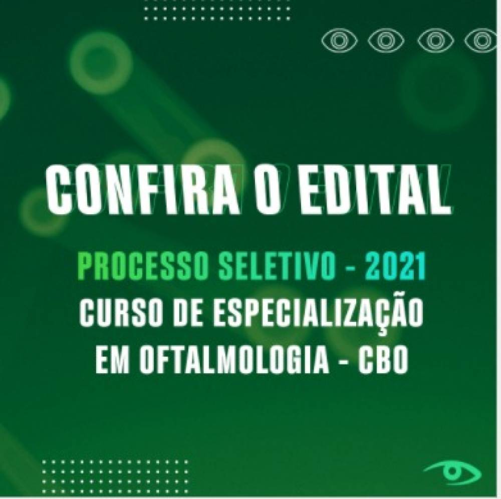 PROCESSO SELETIVO - 2021 Curso de Especialização em Oftalmologia - CBO